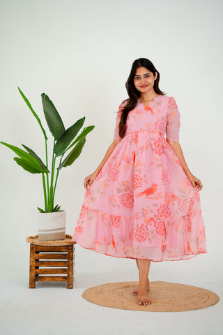 SPARROW | MATERNITY GEORGETTE MAXI ANKLE LENGTH