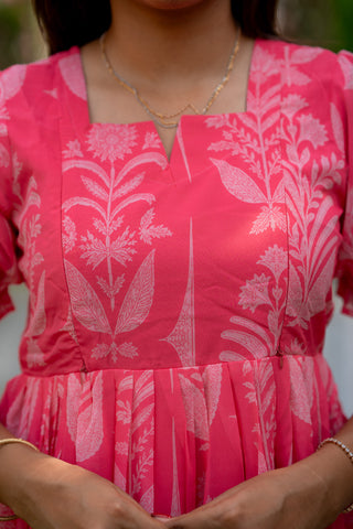 BLUSH PALM | MATERNITY GEORGETTE MAXI ANKLE LENGTH
