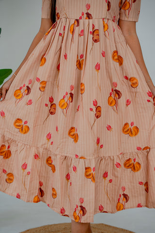 STRIPY FLORAL | MATERNITY MAXI ANKLE LENGTH