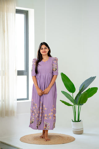 ELEGANT PEACOCK | MATERNITY MAXI FULL LENGTH