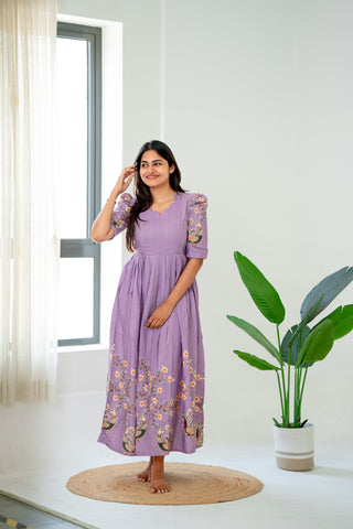 ELEGANT PEACOCK | MATERNITY MAXI FULL LENGTH