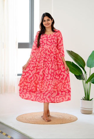 PEBBLE | MATERNITY GEORGETTE MAXI ANKLE LENGTH