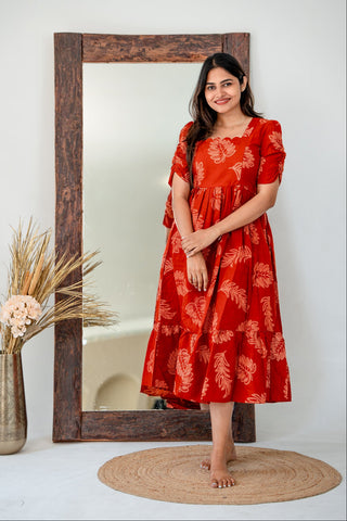 WINDY LEAVES | MATERNITY MAXI ANKLE LENGTH