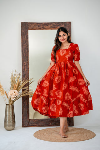 WINDY LEAVES | MATERNITY MAXI ANKLE LENGTH