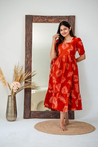 WINDY LEAVES | MATERNITY MAXI ANKLE LENGTH