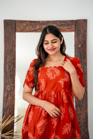 WINDY LEAVES | MATERNITY MAXI ANKLE LENGTH