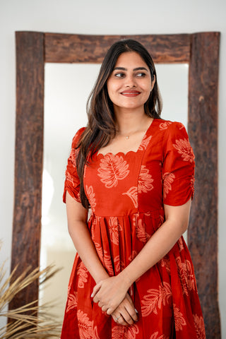 WINDY LEAVES | MATERNITY MAXI ANKLE LENGTH
