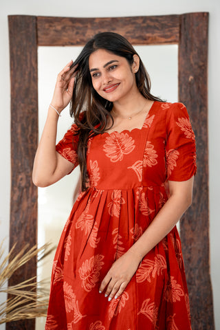 WINDY LEAVES | MATERNITY MAXI ANKLE LENGTH