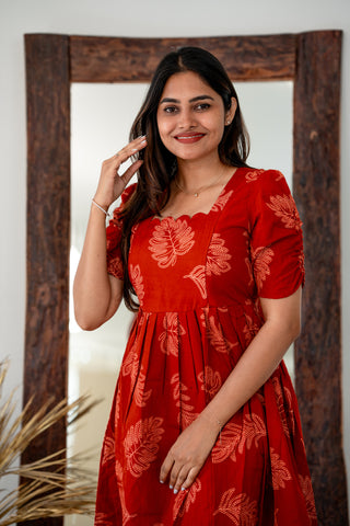 WINDY LEAVES | MATERNITY MAXI ANKLE LENGTH