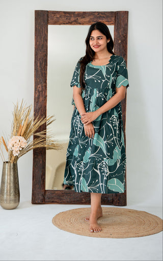 EMERALD GARDEN | MATERNITY MAXI ANKLE LENGTH