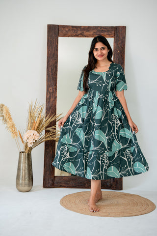 EMERALD GARDEN | MATERNITY MAXI ANKLE LENGTH