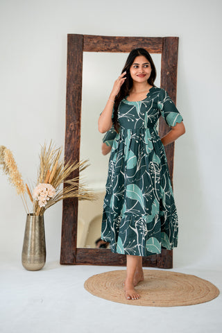 EMERALD GARDEN | MATERNITY MAXI ANKLE LENGTH