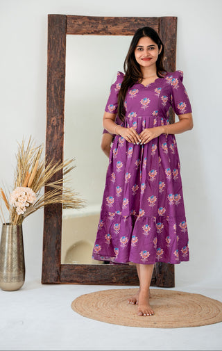 ROYAL MULBERRY | MATERNITY MAXI ANKLE LENGTH