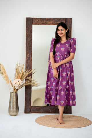 ROYAL MULBERRY | MATERNITY MAXI ANKLE LENGTH