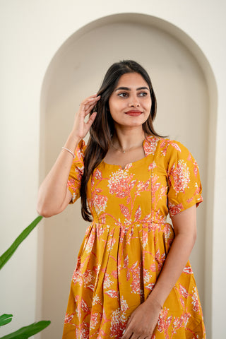 MUSTARD GLOW | MATERNITY MAXI ANKLE LENGTH