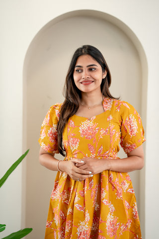 MUSTARD GLOW | MATERNITY MAXI ANKLE LENGTH