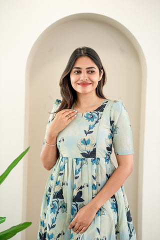 HERITAGE HIBISCUS | MATERNITY MAXI ANKLE LENGTH
