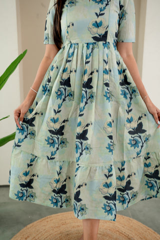HERITAGE HIBISCUS | MATERNITY MAXI ANKLE LENGTH