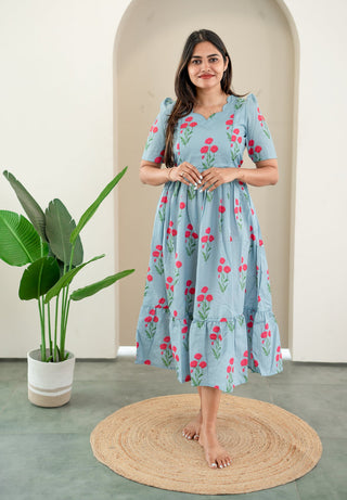 SCALLOP ESTACY | MATERNITY MAXI ANKLE LENGTH