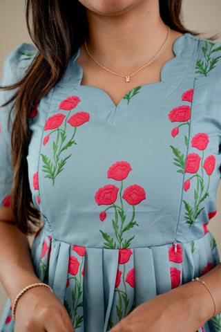 SCALLOP ESTACY | MATERNITY MAXI ANKLE LENGTH