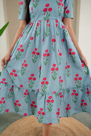 SCALLOP ESTACY | MATERNITY MAXI ANKLE LENGTH