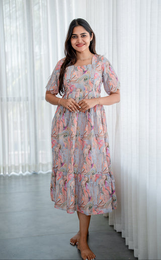 ARTISTIC GAZANIA | MATERNITY MAXI ANKLE LENGTH