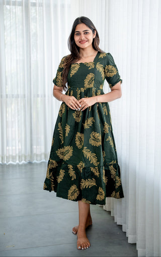FLUTTERING LEAF | MATERNITY MAXI ANKLE LENGTH