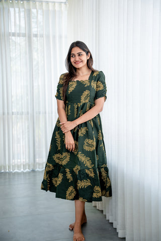 FLUTTERING LEAF | MATERNITY MAXI ANKLE LENGTH