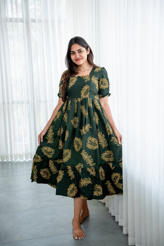 FLUTTERING LEAF | MATERNITY MAXI ANKLE LENGTH