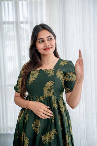 FLUTTERING LEAF | MATERNITY MAXI ANKLE LENGTH