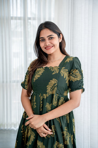 FLUTTERING LEAF | MATERNITY MAXI ANKLE LENGTH