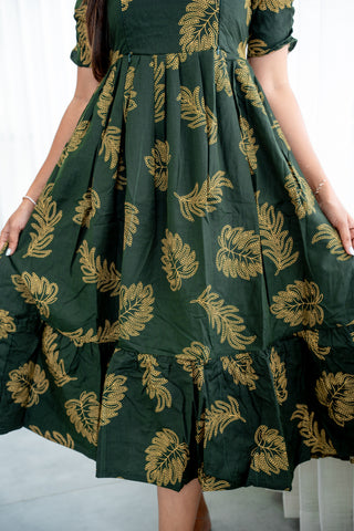 FLUTTERING LEAF | MATERNITY MAXI ANKLE LENGTH