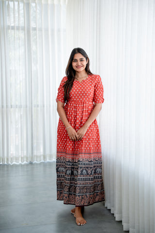 CRIMSON ELEPHANT | MATERNITY MAXI FULL LENGTH