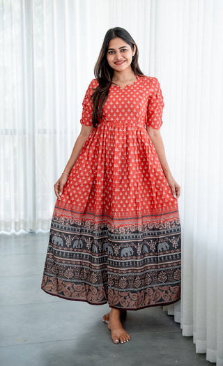 CRIMSON ELEPHANT | MATERNITY MAXI FULL LENGTH