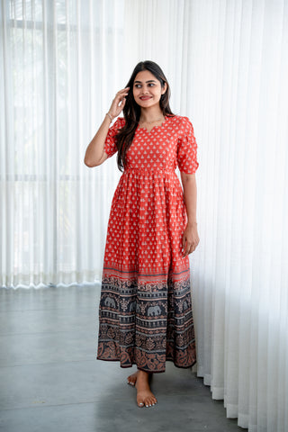CRIMSON ELEPHANT | MATERNITY MAXI FULL LENGTH