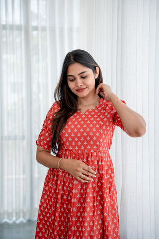 CRIMSON ELEPHANT | MATERNITY MAXI FULL LENGTH