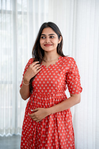 CRIMSON ELEPHANT | MATERNITY MAXI FULL LENGTH