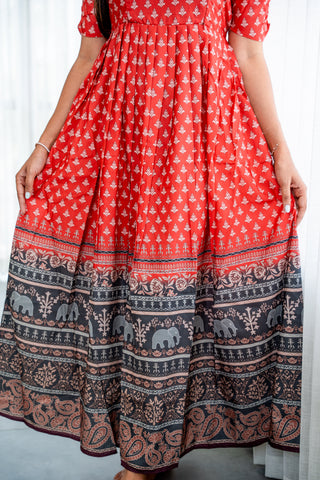 CRIMSON ELEPHANT | MATERNITY MAXI FULL LENGTH