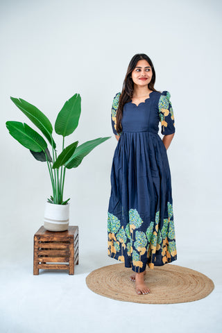 HYDRANGEA MEADOW | MATERNITY MAXI FULL LENGTH