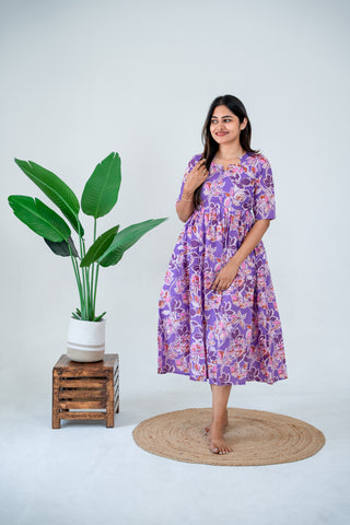 TWISTED FLORA | MATERNITY MAXI ANKLE LENGTH
