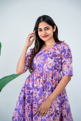 TWISTED FLORA | MATERNITY MAXI ANKLE LENGTH