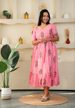 FLORA FLOUNCE | MATERNITY COTTON MAXI ANKLE LENGTH