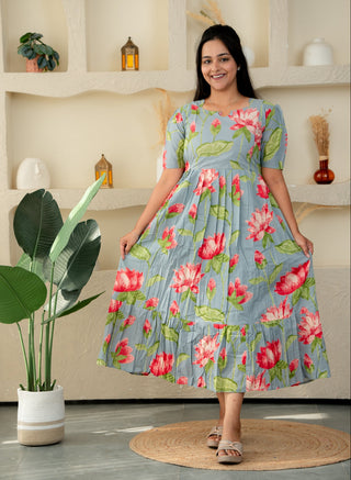 LOTUS | MATERNITY COTTON MAXI ANKLE LENGTH