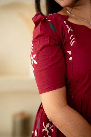 SERENE GARDEN| MATERNITY COTTON MAXI ANKLE LENGTH