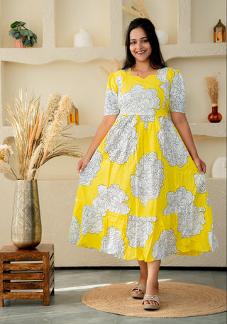 ROYAL CHARM | MATERNITY COTTON MAXI ANKLE LENGTH