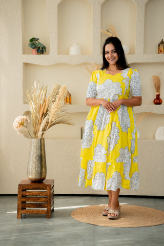 ROYAL CHARM | MATERNITY COTTON MAXI ANKLE LENGTH