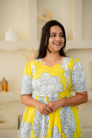 ROYAL CHARM | MATERNITY COTTON MAXI ANKLE LENGTH