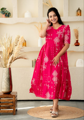 KOLLAM | MATERNITY COTTON MAXI ANKLE LENGTH