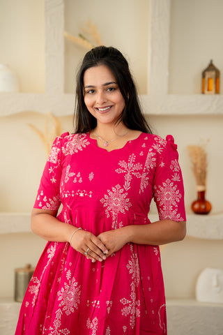 KOLLAM | MATERNITY COTTON MAXI ANKLE LENGTH