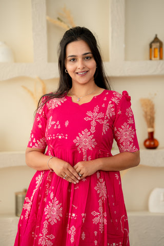 KOLLAM | MATERNITY COTTON MAXI ANKLE LENGTH